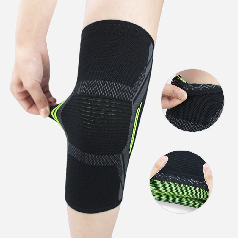 Running Gear In The Cold - Almohadilla de rodilla única tejida de