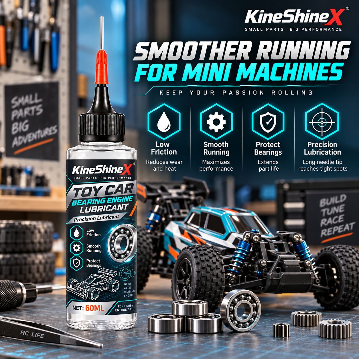 Running Gear In A Car - Lubricante para rodamientos de coches RC
