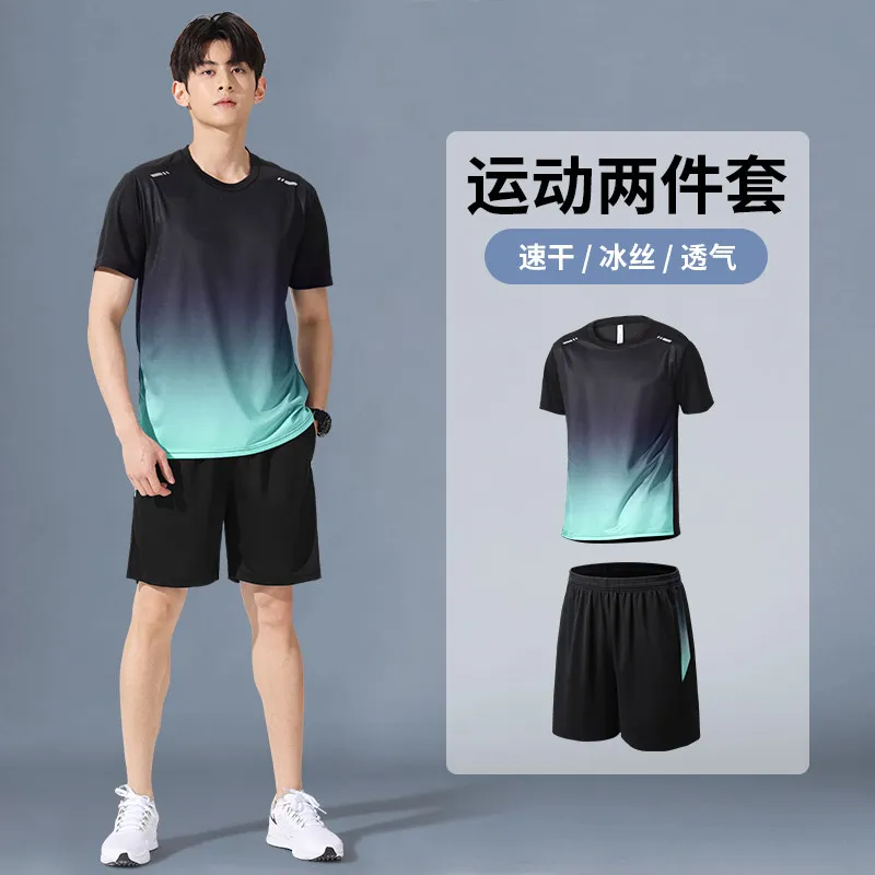New Gear Running - Conjunto deportivo para hombre, camiseta de