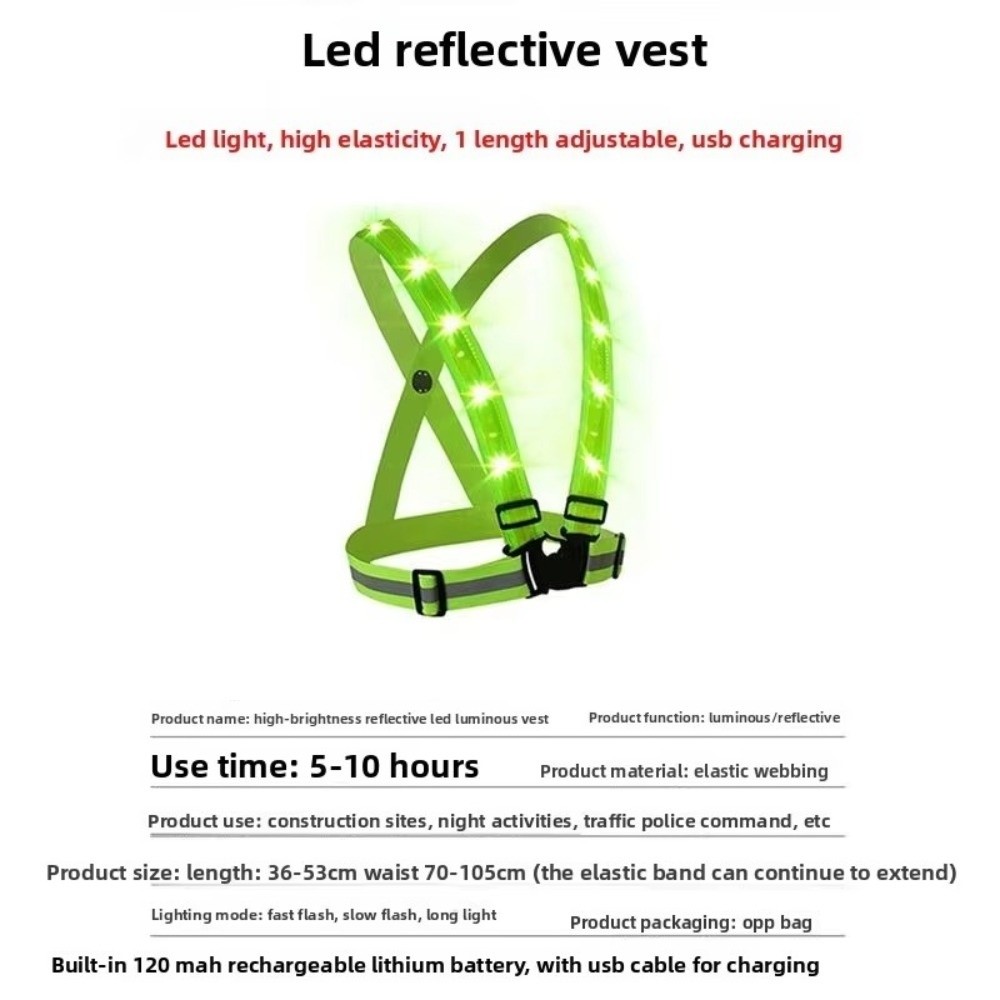 Nuevo Chaleco de Seguridad LED - Running Gear Lights reseña y precio
