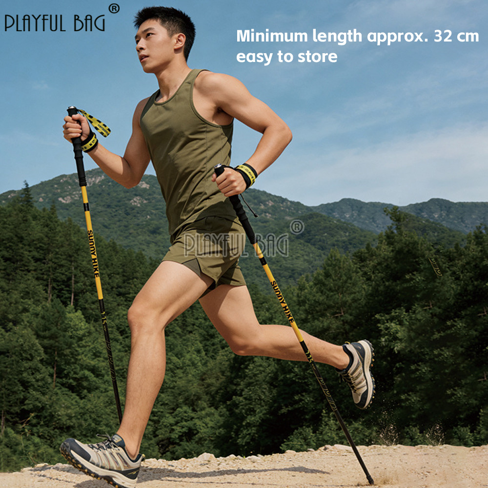 Bastones de trekking de fibra  - Running Gear Trail reseña y precio