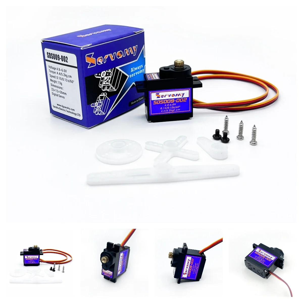 4 Piezas Servo Motor SDS009-02 - Running Gear In A Car reseña y precio